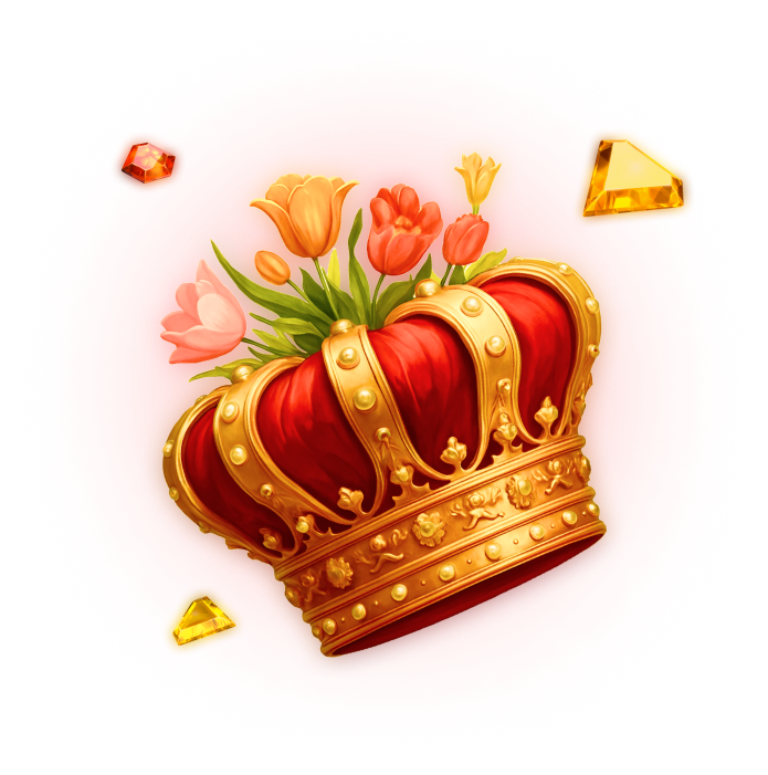 Een gouden kroon, het symbool van Koning.bet slots
